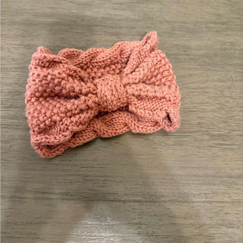 Cozy Pink Knit Earwarmer